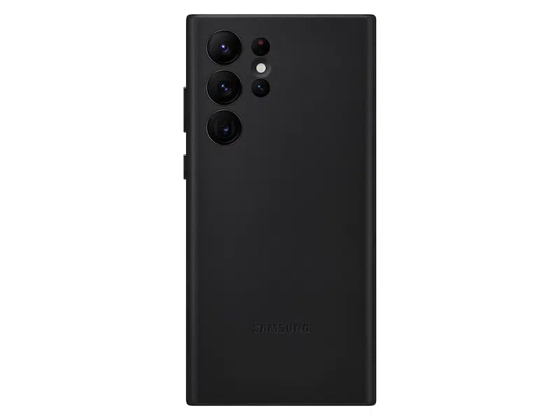 Galaxy-S22-Ultra-Leather-Cover-gadget99-3.webp Samsung Galaxy S22 Ultra Leather Cover, Black - Image 1