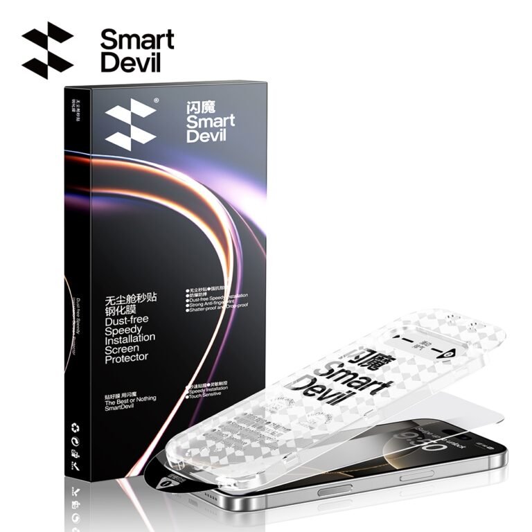 SmartDevil HD Dust-Free Full Coverage Privacy Tempered Glass Screen Protector iPhone