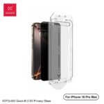 XUNDD XDTG-002 Quick-Fit 2.5D Privacy Screen Protector Glass For iPhone 16 Pro Max & iPhone 16 Pro