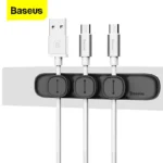 Baseus Magnetic Cable Clip USB Cable Winder  Clamp Desktop Workstation Wire Cord Protector Management Cable Holder