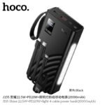 Hoco J155 20000mAh 4-Wire Backup Battery Shine 22.5W+PD20W+light Powerbank
