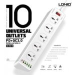 LDNIO SC10610 Power Strip With 10 Sockets & 30W 6-Port USB Charger - Image 2