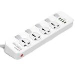 LDNIO SC4408 Universal 4 Sockets 4 USB,Power Strip Extension Max 2500W 10A Extension Power Strip Charger