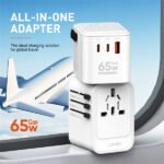 LDNIO Z6 Universal GaN Outlets Power Strip Travel Adapter Electrical Socket Power Extension Strip Power Socket