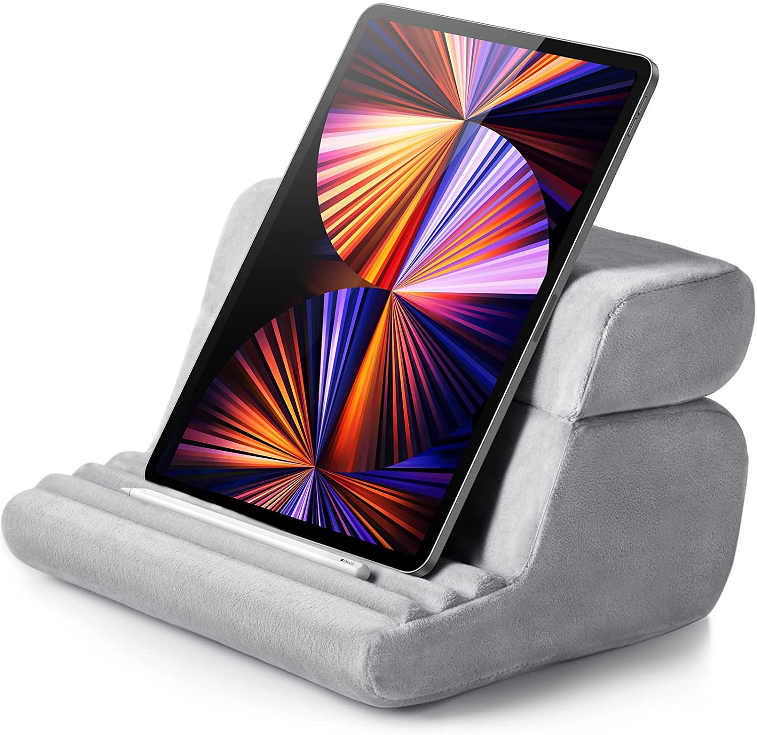 UGREEN-Tablet-Pillow-Stand-gadget99-7.jpg UGREEN Tablet Pillow Stand for Lap Pillow Soft Pad Bed with Pocket Pillow Holder 3 Viewing Angles - Image 1
