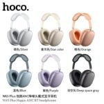 HOCO W65 Plus ANC Noise Reduction Bluetooth Headphones Over The Ear Wireless Big Earphone Hifi Sounds Sport Headsets With Button