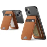 ESR HaloLock™ Vegan Leather Wallet Stand for iPhone 14/13/12 Series - Image 2