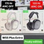 Hoco W55 Plus Extra ANC 120h (ANC OFF 170h) Wireless Headphones