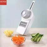 Huohou Multifunctional Grater Manual Vegetable Cutter Professional Grater with Adjustable Stainless Steel Blades Kitchen Tool