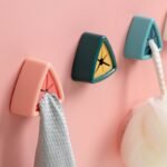 Towel Storage Racks Hanger Adhesive Rag Dishcloth Holder Kitchen Rag Cleaning Hook Tools Creative Bathroom Kitchen Holders Tool