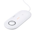 USAMS US-CD119 2IN1 Wireless Charger With Cable For Apple Watch & Mobiles & Earbuds