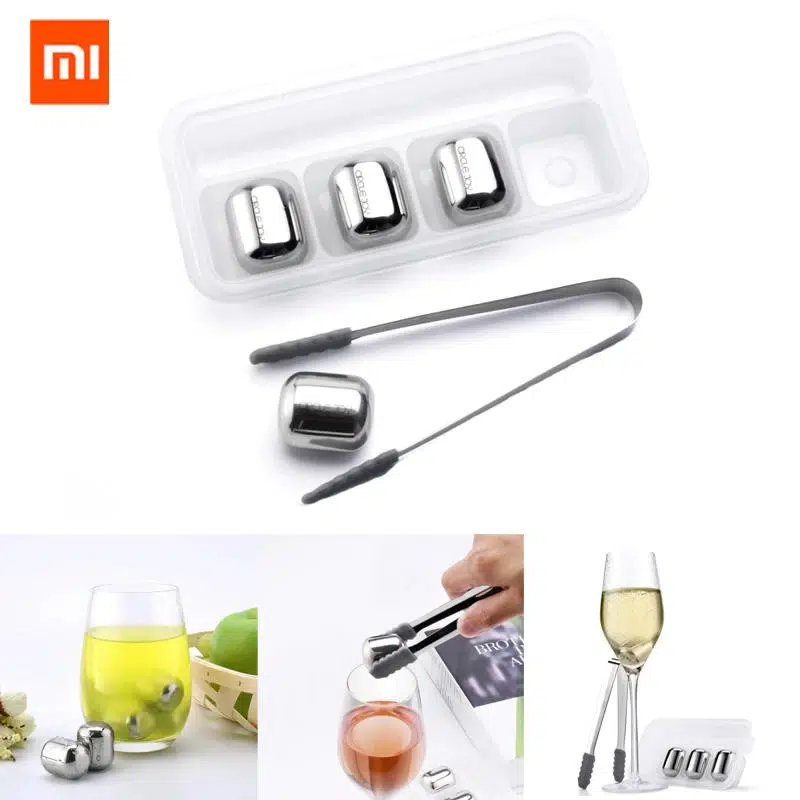 Xiaomi-Circle-Joy-Ice-cube-304-Stainless-Steel-Washable-Recycle-use-fast-cooling-ice-maker-for-Wine-Corks-fruit-juice.webp Xiaomi Circle Joy Ice cube 304 Stainless Steel Washable Recycle use fast cooling ice maker for Wine Corks fruit juice - Image 1