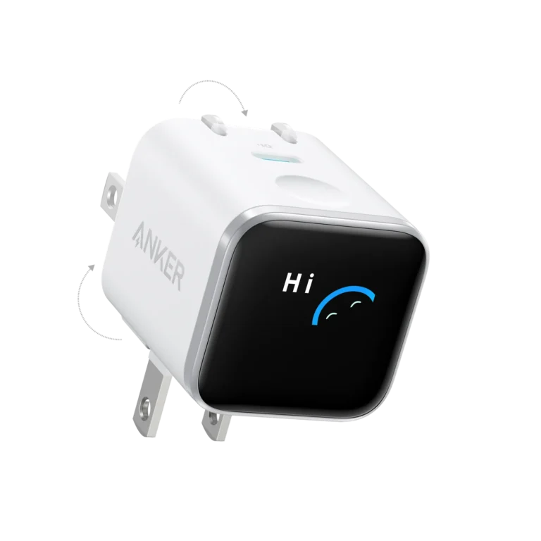 Anker Nano Charger (45W, Smart Display, 180° Foldable)