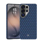 Benks ArmorGrid ArmorAir Case built with Kevlar® for Samsung Galaxy S26 Ultra (Blue Pattern)