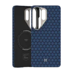Benks ArmorGrid ArmorAir Case built with Kevlar® for Samsung Galaxy S26 Ultra (Blue Pattern) - Image 2