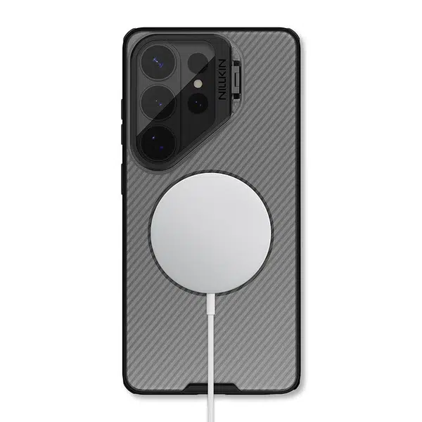 Nillkin-MagSafe®-Compatible-CamShield-CamProp-Case-with-Transparent-Camera-Cover-Galaxy-S26-Ultra-1.webp Nillkin MagSafe® Compatible CamShield CamProp Case with Transparent Black Camera Cover Galaxy S26 Ultra - Image 1